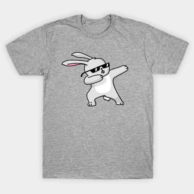 Dabbing Easter Bunny Funny Shirt Dab Hip Hop Rabbit T-Shirt by vo_maria